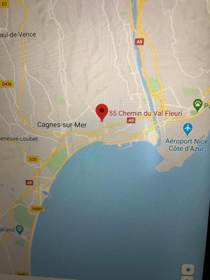 Villa C3 Arthur Rimbaub Chambre D'Hote Piscine Proche Mer Plage 600M Cagnes-sur-Mer Eksteriør billede