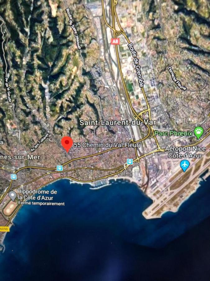 Villa C3 Arthur Rimbaub Chambre D'Hote Piscine Proche Mer Plage 600M Cagnes-sur-Mer Eksteriør billede
