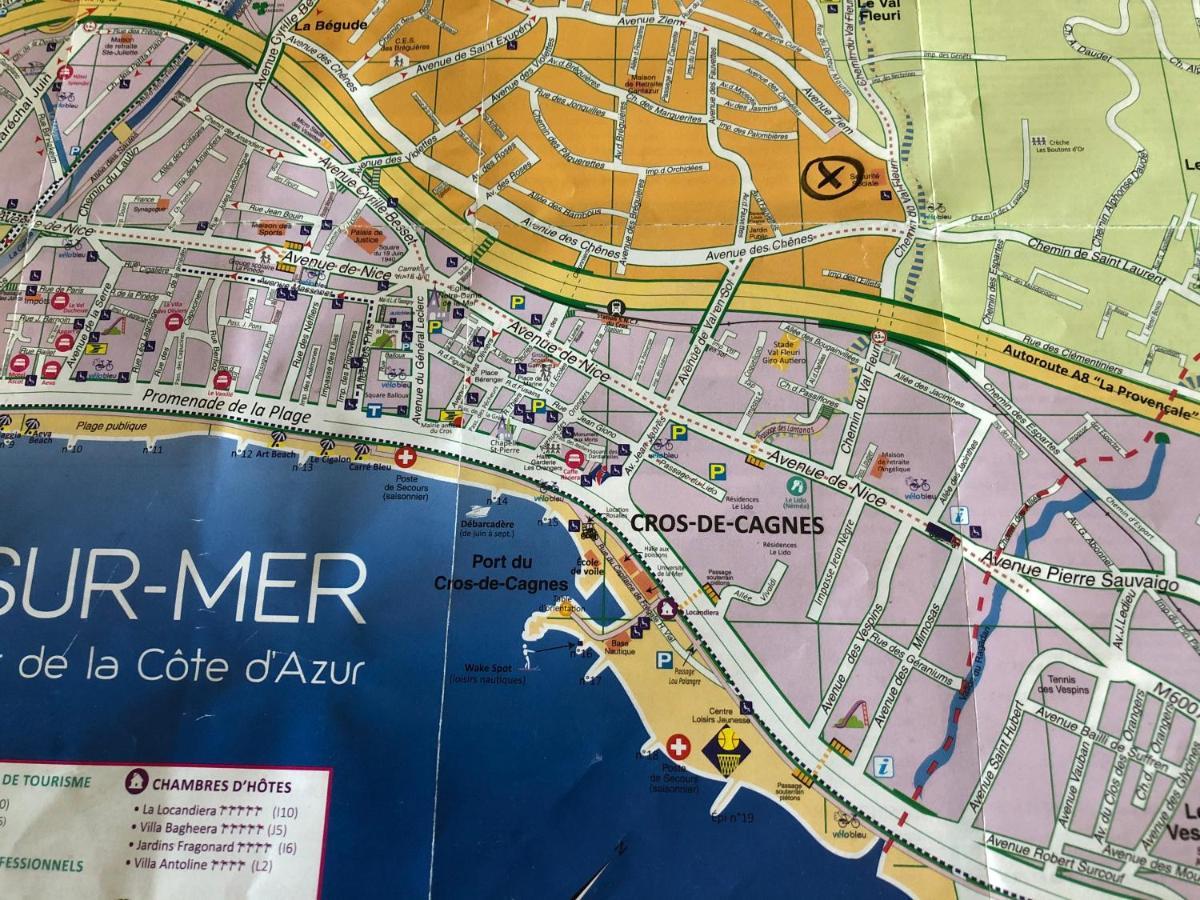 Villa C3 Arthur Rimbaub Chambre D'Hote Piscine Proche Mer Plage 600M Cagnes-sur-Mer Eksteriør billede